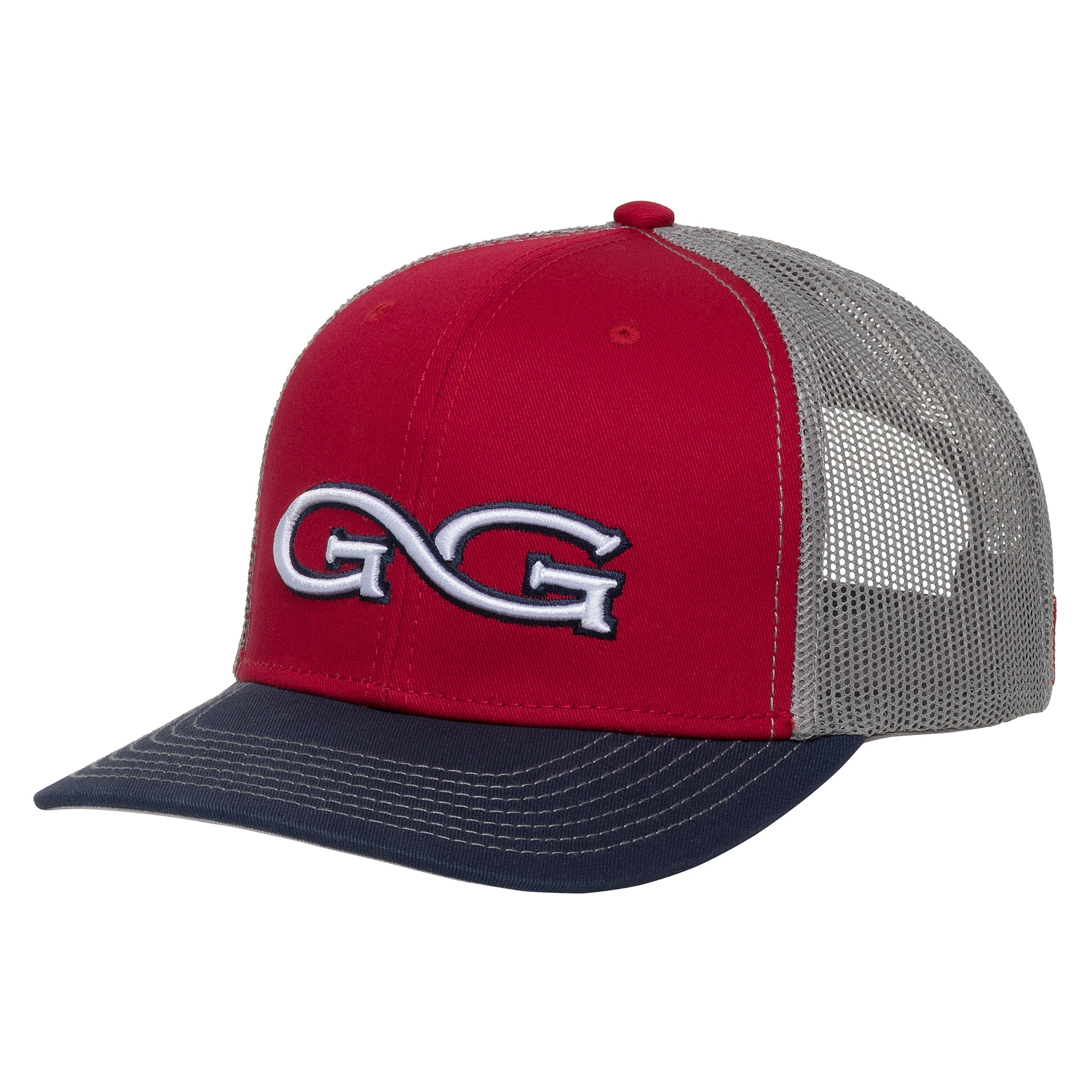 Red Cap | TriColor | Glacier MeshBack