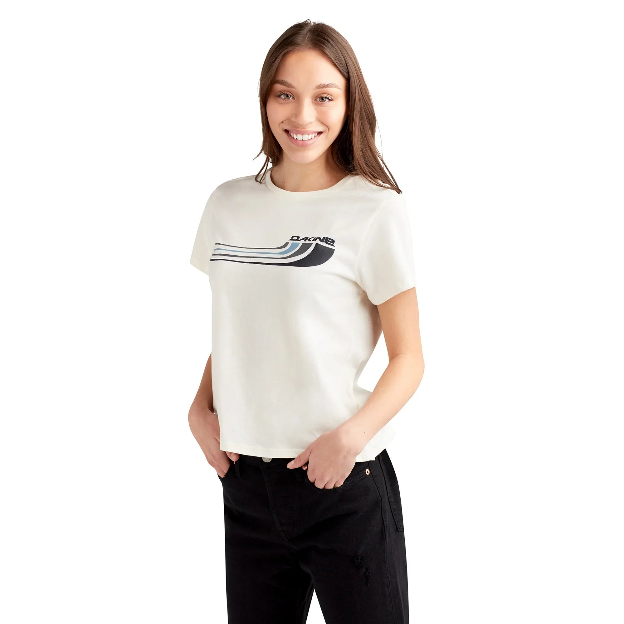 WOMEN'S STACKED RAIL S/S TEE